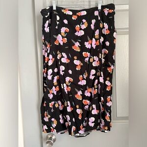 🌸 Ava & Viv Floral Skirt – Size 1X 🌸